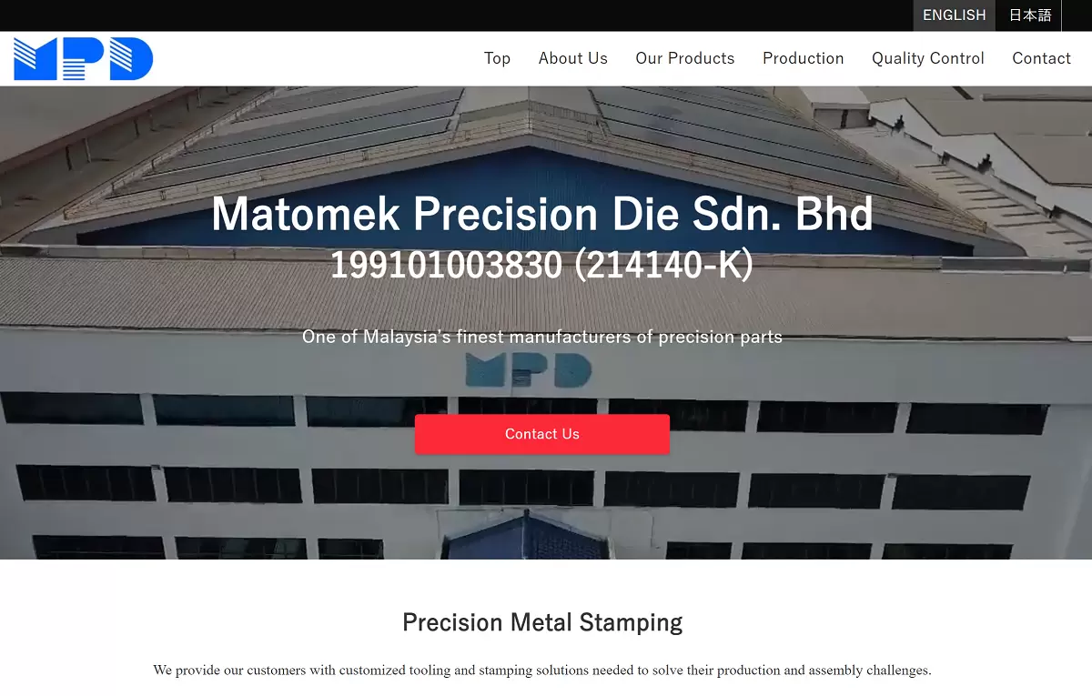 MATOMEK PRECISION DIE SDN. BHD.