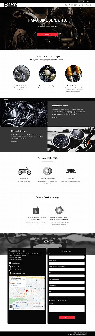 Laman Web Jualan Motosikal dan Perkhidmatan